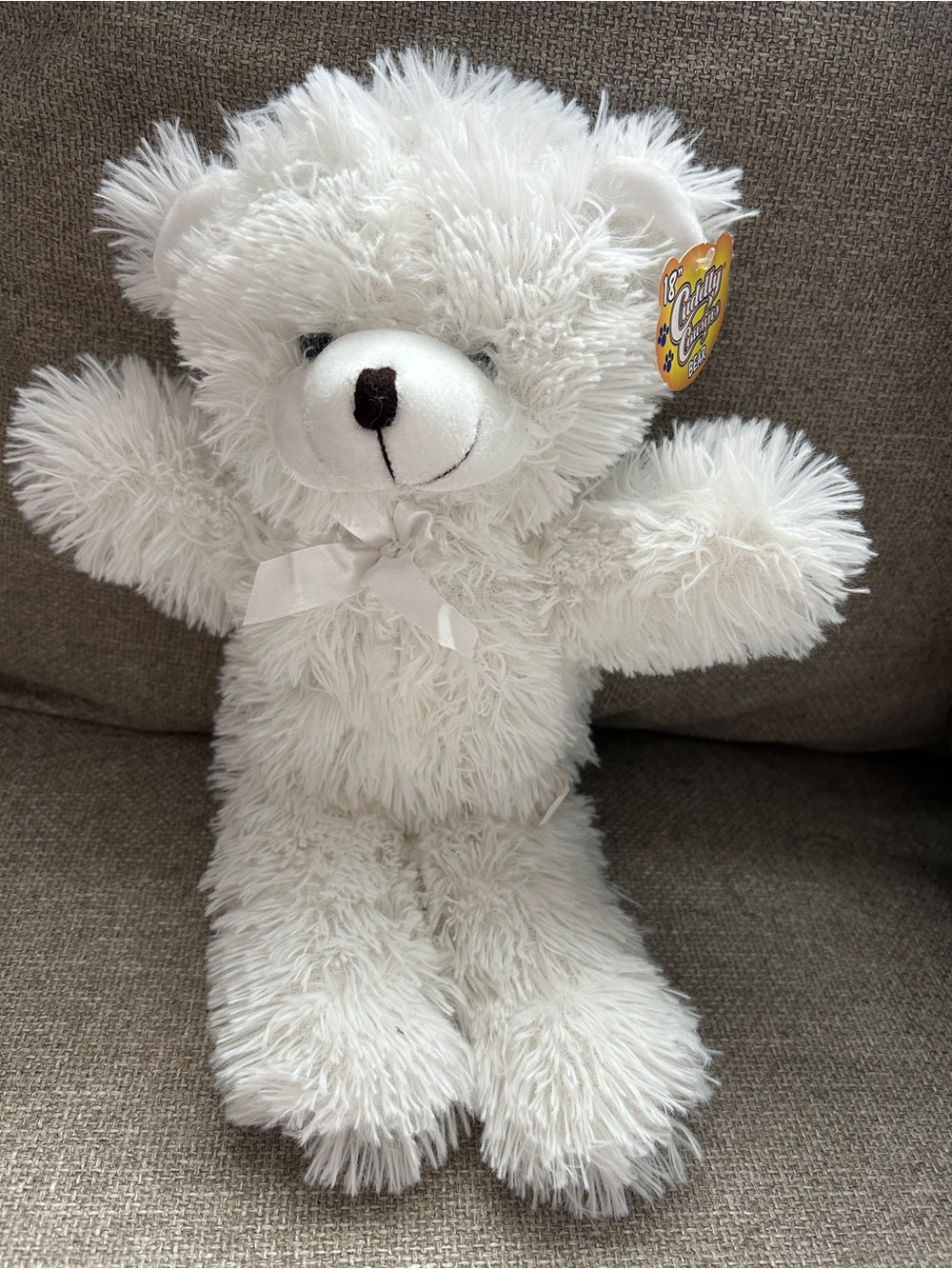 Cuddly Cousins 18” White Teddy Bear Plush Original Tag